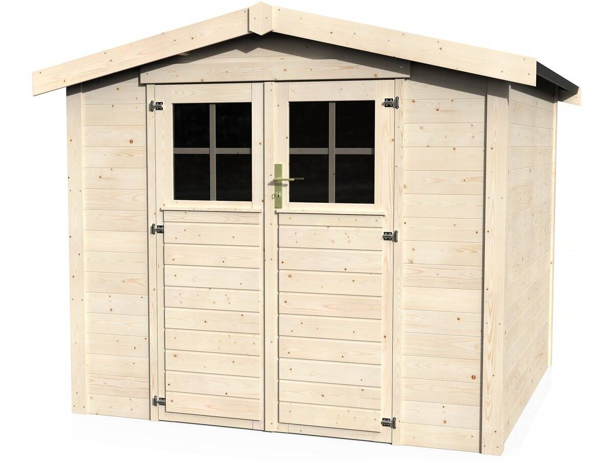 Habitat Et Jardin - Abri Jardin Bois "mareuil" - 6.14 M² - 2.57 X 2.39 X 2.12 M - 28 Mm -decor Et Jardin