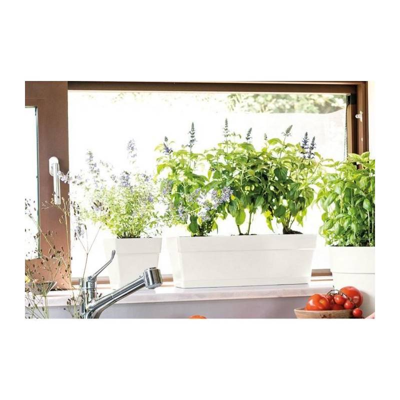 Deroma - Jardiniere - Deroma - Muret Save R - 75l - 79cm - Blanc - Imagen 2