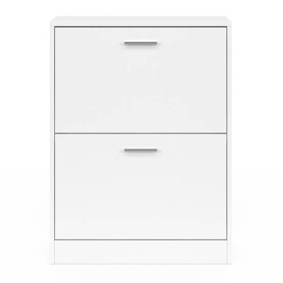 Meuble à chaussures 12 paires KLARK 2 portes blanc - Image 3