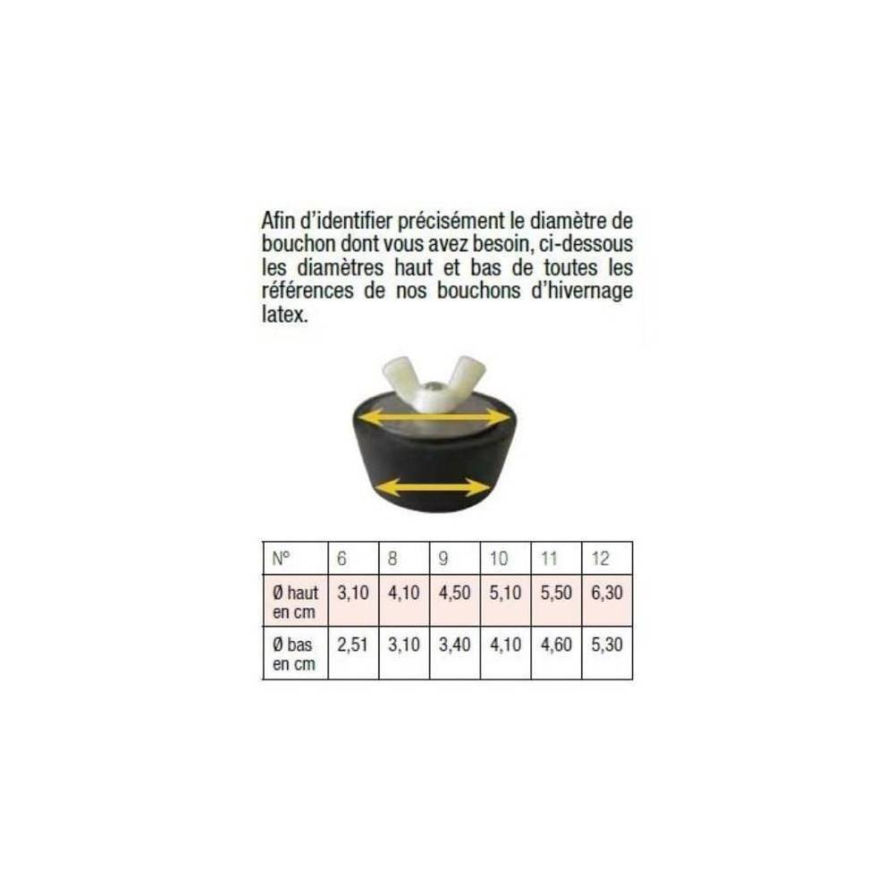Bouchon N° 6 - 3/4 de pouce, hivernage piscine de 2.51 a 3.10 cm - Imagen 3
