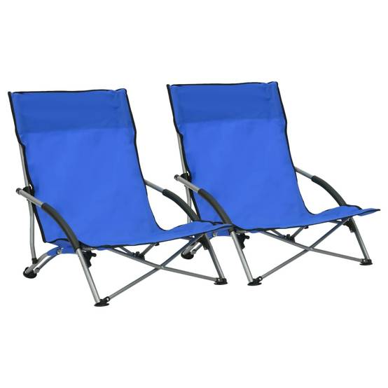 ComfortXL - Chaises de Plage Pliables en Tissu Oxford et Acier pour Camping et Pique-nique Bleu Lot de 2 – ComfortXL Outdoor Living - Image 1