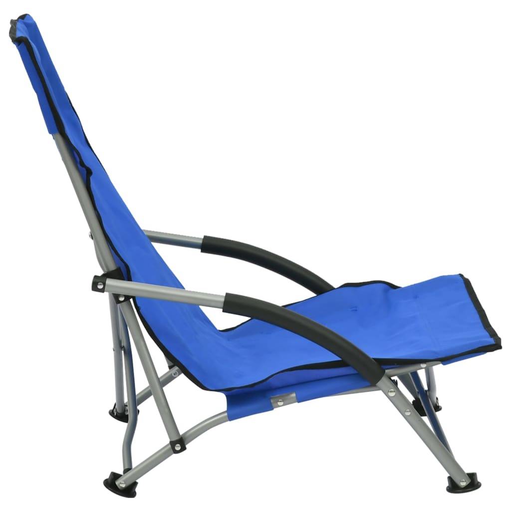 ComfortXL - Chaises de Plage Pliables en Tissu Oxford et Acier pour Camping et Pique-nique Bleu Lot de 2 – ComfortXL Outdoor Living - Image 4