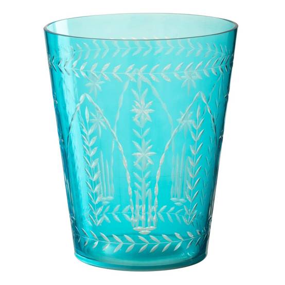 Vase en Verre "Tarifa" 23cm Bleu Azur
