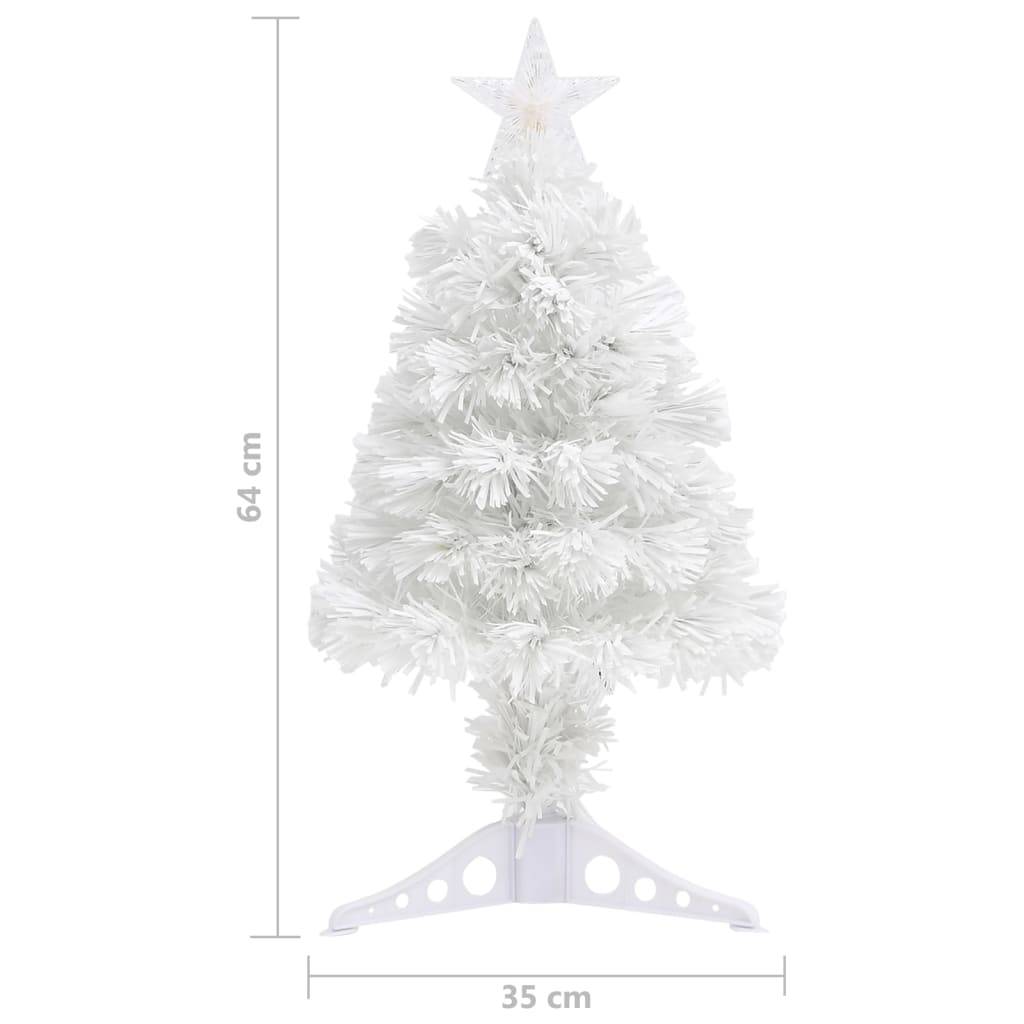 Vidaxl - Arbre de Noël artificiel pré-éclairé blanc 64 cm fibre optique vidaXL 328448 - Image 3