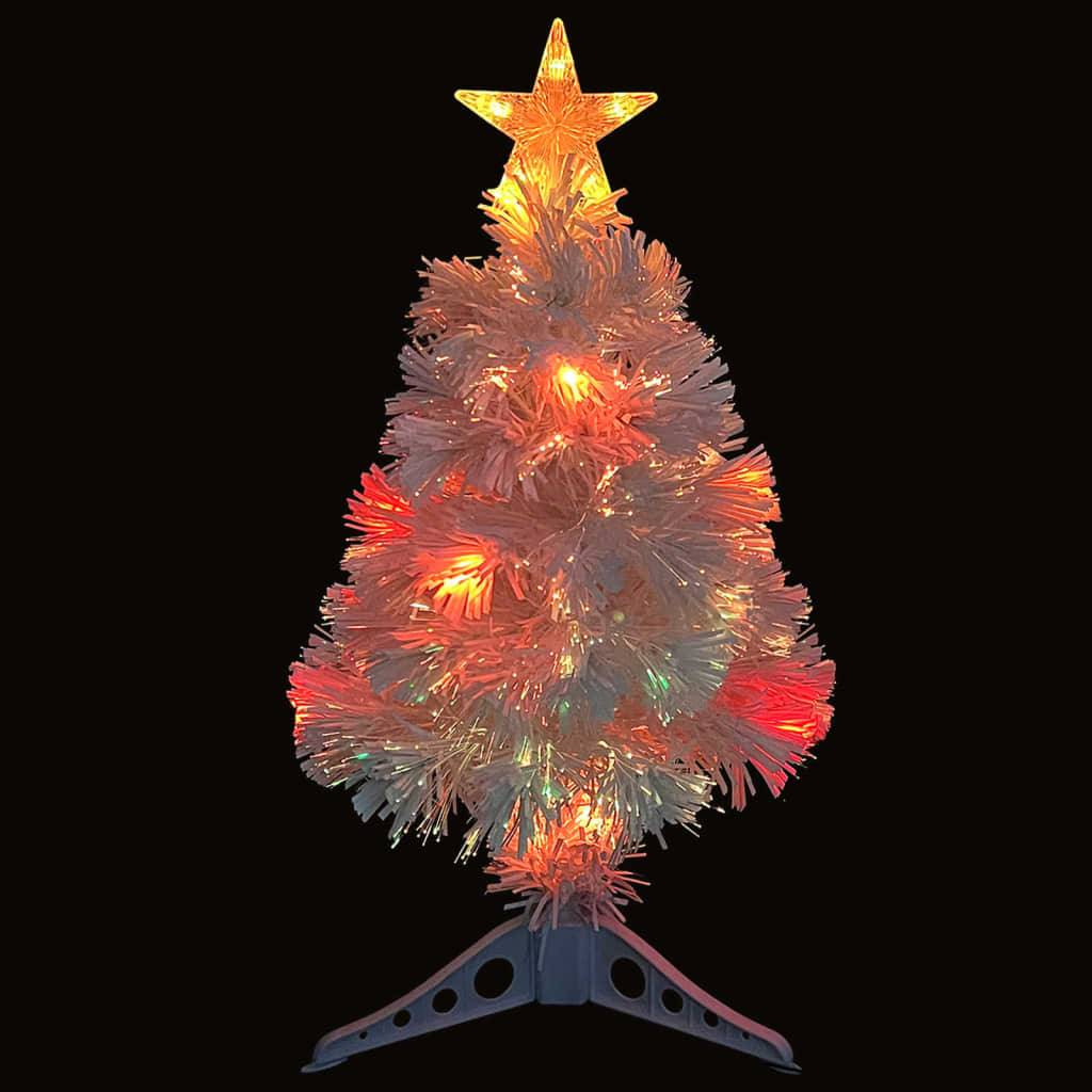 Vidaxl - Arbre de Noël artificiel pré-éclairé blanc 64 cm fibre optique vidaXL 328448 - Image 9