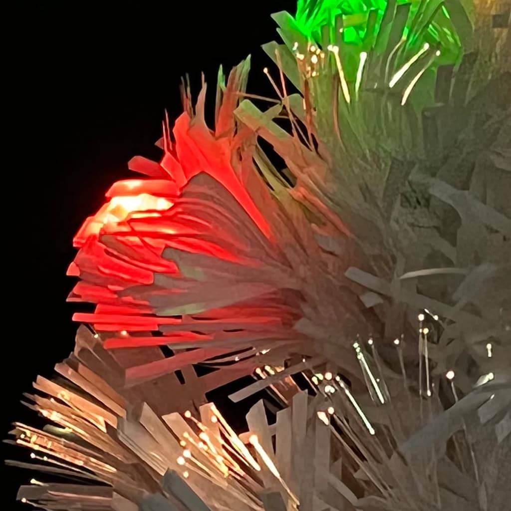 Vidaxl - Arbre de Noël artificiel pré-éclairé blanc 64 cm fibre optique vidaXL 328448 - Image 4
