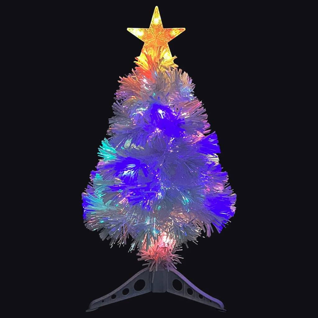 Vidaxl - Arbre de Noël artificiel pré-éclairé blanc 64 cm fibre optique vidaXL 328448 - Image 10