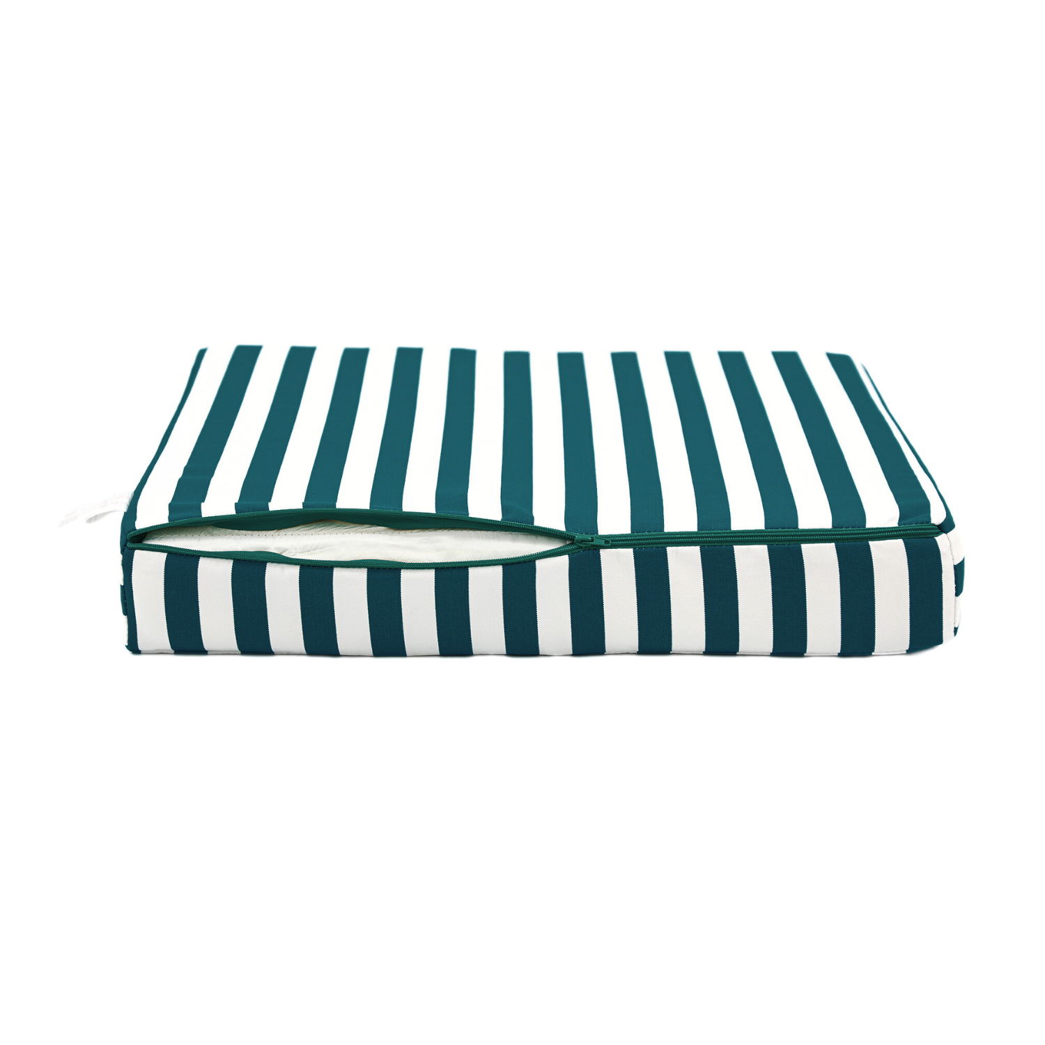 Coussins pour salon de jardin déhoussable 50x50cm Rayure vert - Déco arts - Image 7