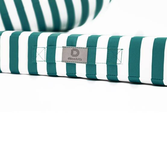 Coussins pour salon de jardin déhoussable 50x50cm Rayure vert - Déco arts - Image 6