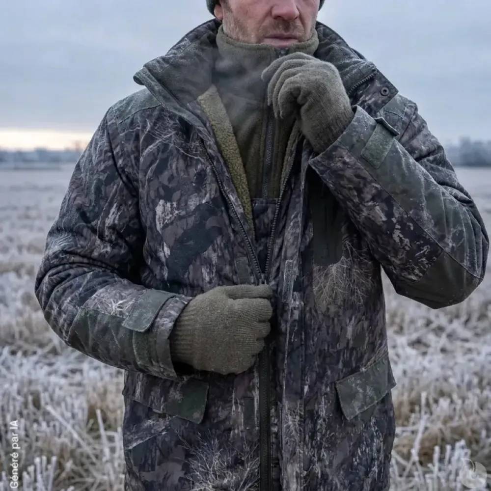 Ensemble de chasse Thermo Realtree homme : veste et salopette  Taille 3XL - Image 5