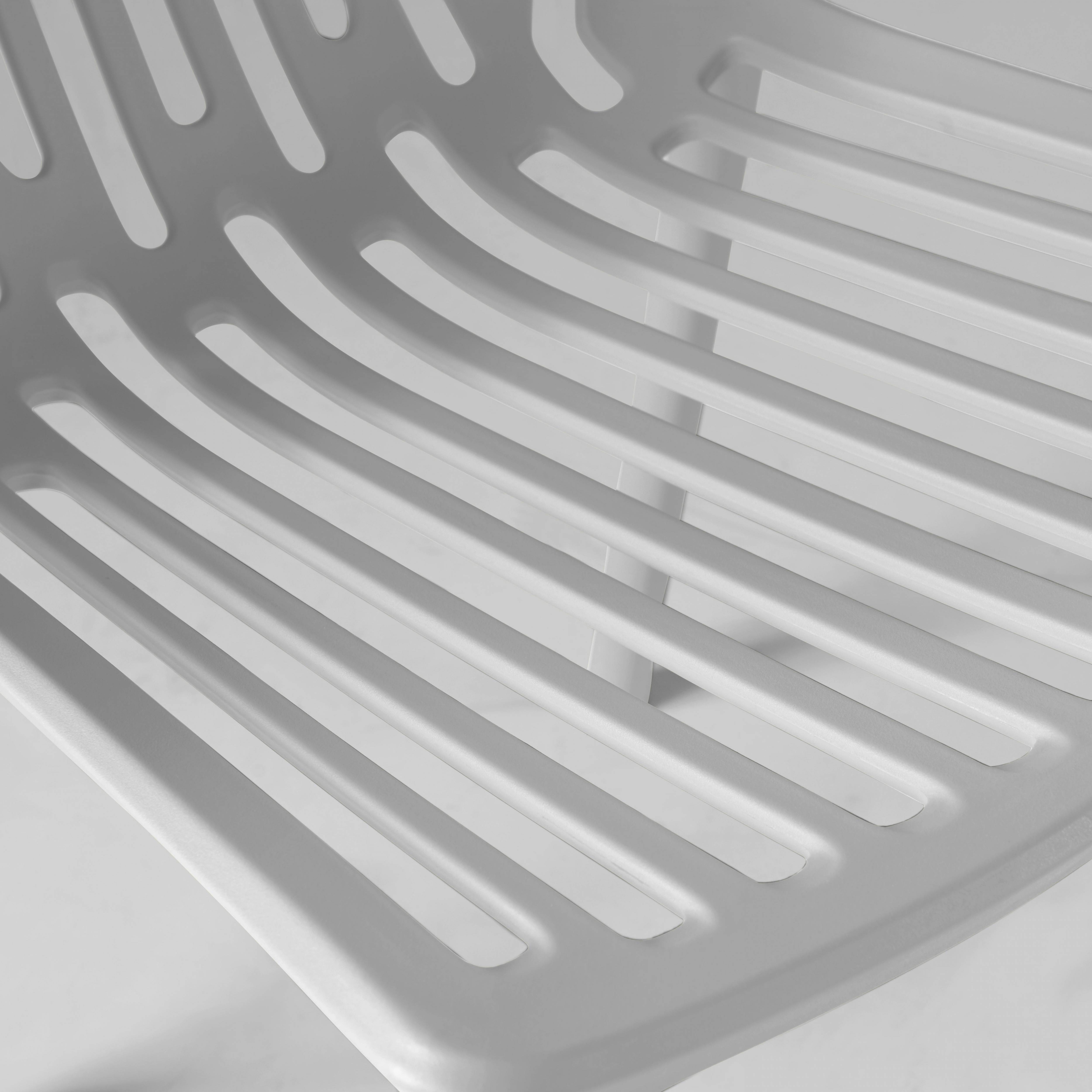 Oviala - Chaise de jardin ajourée en plastique blanc Paris - Oviala - Imagen 6