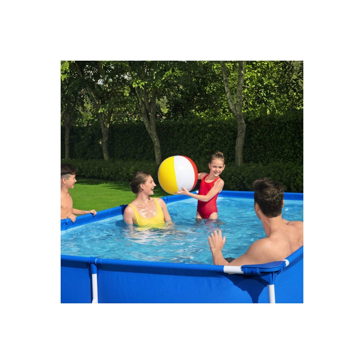 Bestway - Piscine tubulaire rectangulaire 400x211x 81Cm Anti-Corrosion, Liner PVC Renforcé, Pompe de Filtration Incluse 5700L Bestway - Image 4