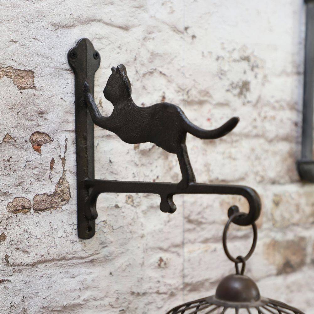 Potence murale fonte marron 26 x 23 cm Chemin de campagne - Imagen 3