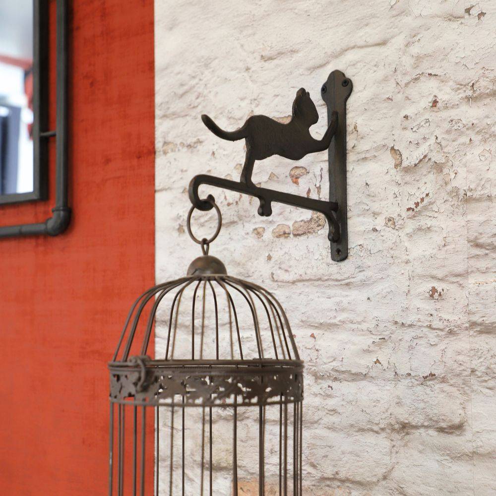 Potence murale fonte marron 26 x 23 cm Chemin de campagne - Imagen 2
