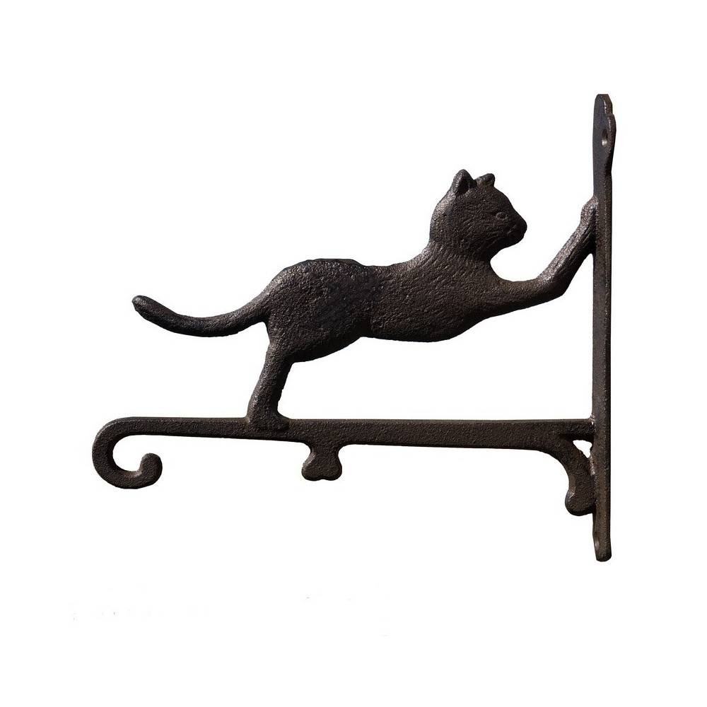Potence murale fonte marron 26 x 23 cm Chemin de campagne - Imagen 1