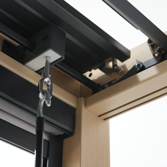 Pergola bioclimatique 3x3m Zeus effet bois - Gecko Jardin - Image 5