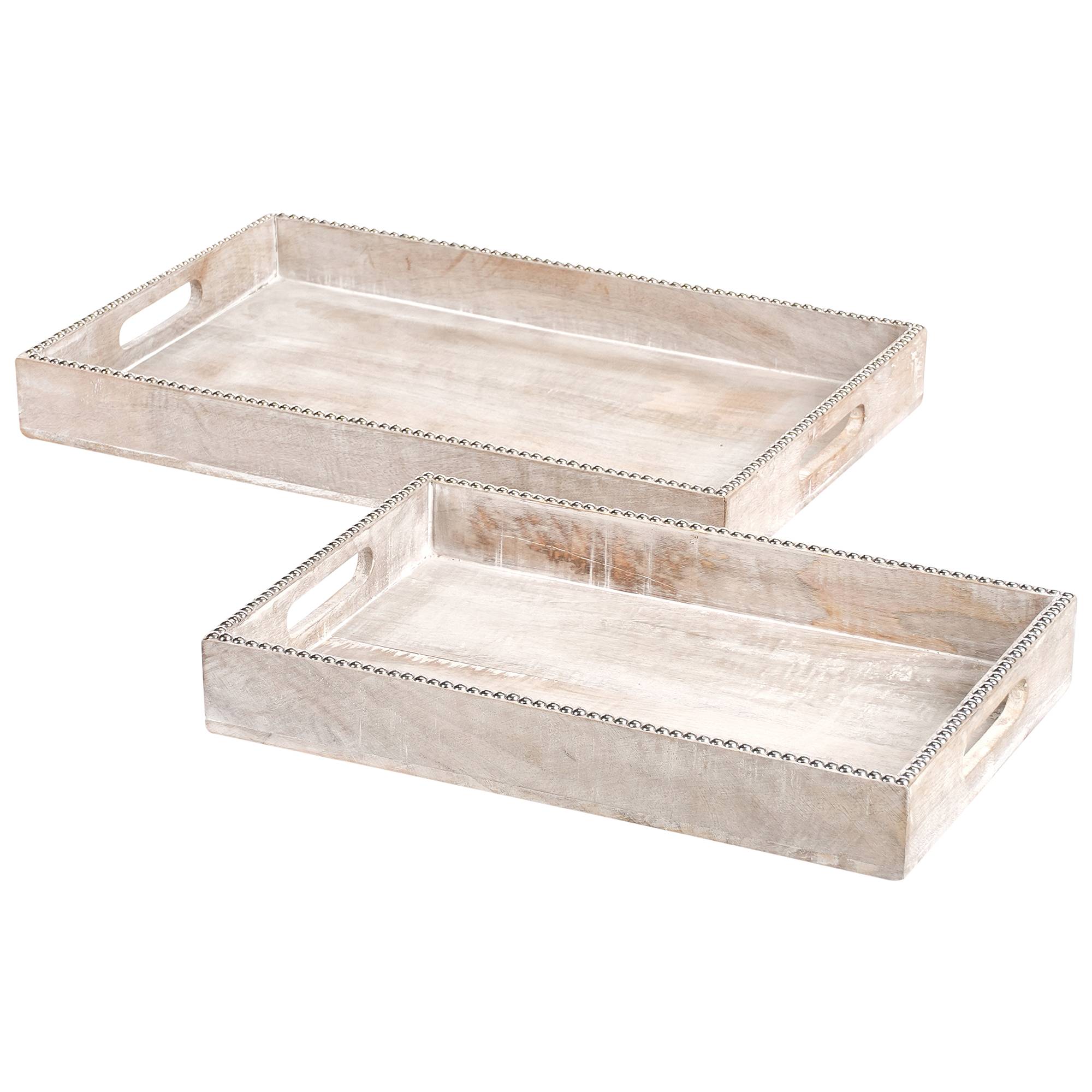 Beliani - Service de table Manguier Marron clair QUENA - 46x31x5- Beliani - Image 2