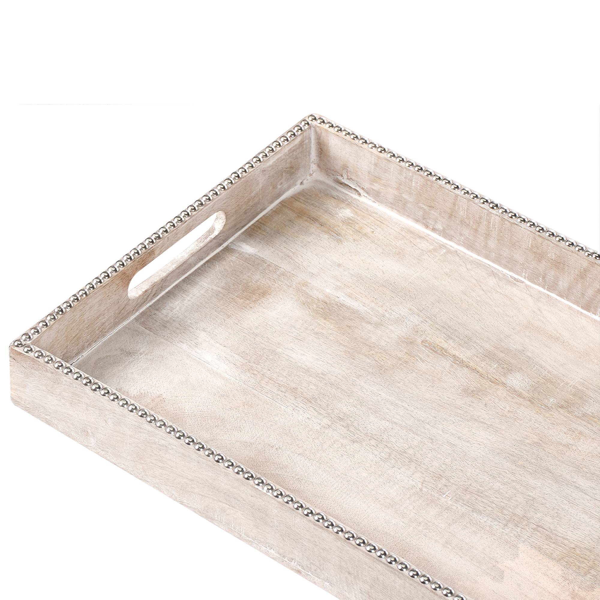 Beliani - Service de table Manguier Marron clair QUENA - 46x31x5- Beliani - Image 5