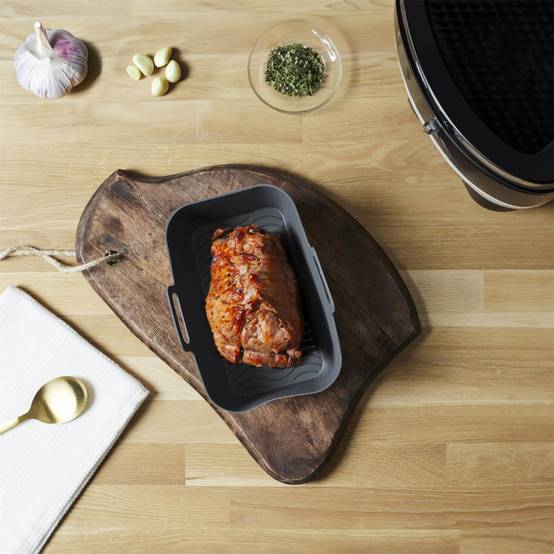 Cook Concept - Moule Cuisson en Silicone "Air Fryer" 19cm Noir - Image 5