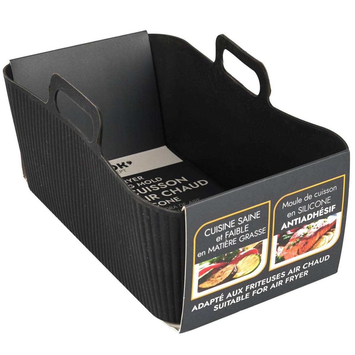 Cook Concept - Moule Cuisson en Silicone "Air Fryer" 19cm Noir - Image 8