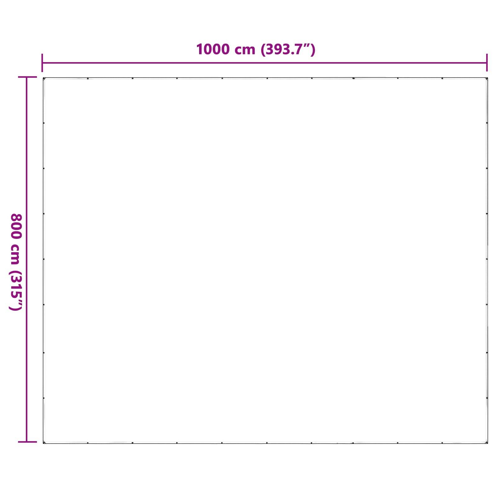 ComfortXL - Grande bâche protection plantes extérieur PE translucide imperméable 8x10m - ComfortXL Outdoor Living - Image 8