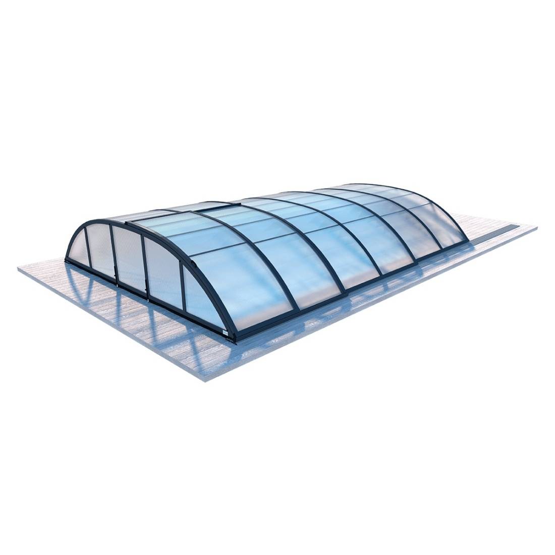 Altanka - Abri de piscine Horizon - 4.33x2.52 m - polycarbonate alvéolaire 8 mm - pour piscine BAS7302. BAS7303 - ECO302 - ALTANKA - Imagen 1