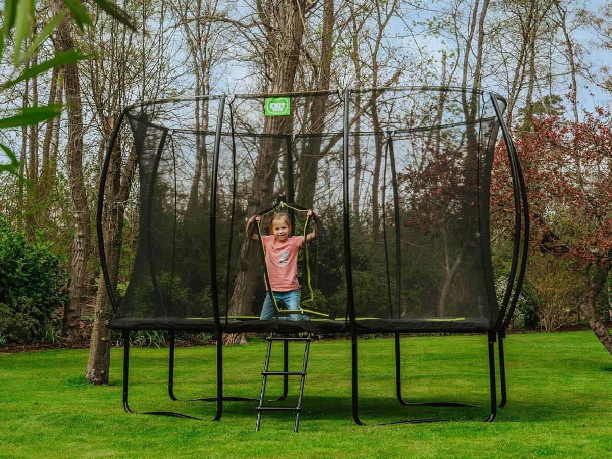 Exit Toys - Trampoline Silhouette rectangulaire 214 x 305 cm Noir - Exit Toys