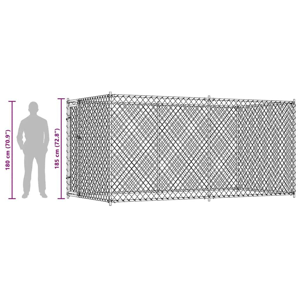 Vidaxl - Chenil d'extérieur pour chiens 382x192x185 cm vidaXL 145025 - Imagen 6
