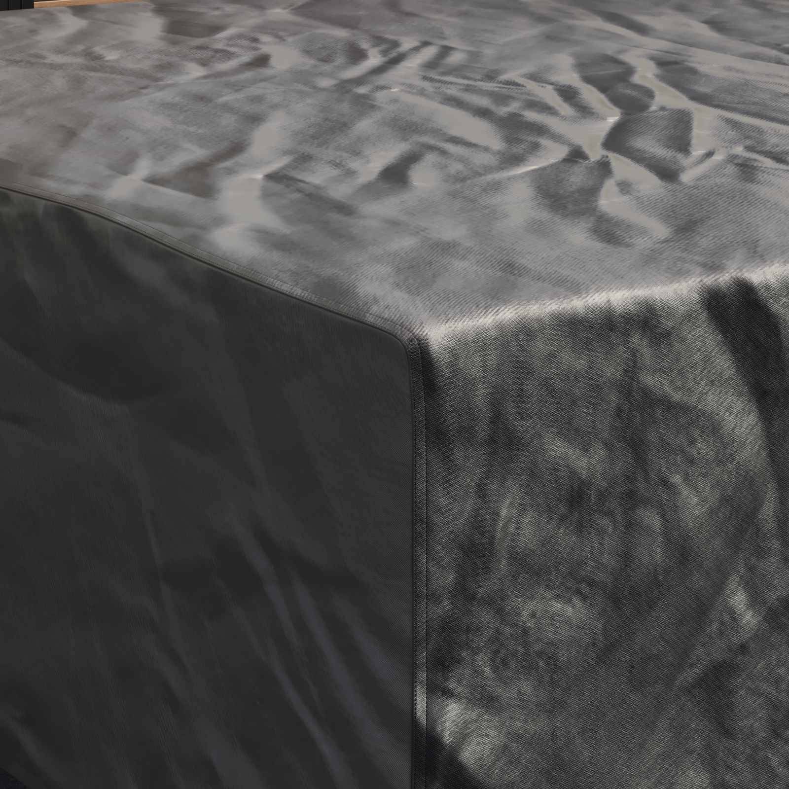 Housse pour meubles tissu 600D noir 235 x 235 x 70 cm - PANGIVO - Image 4