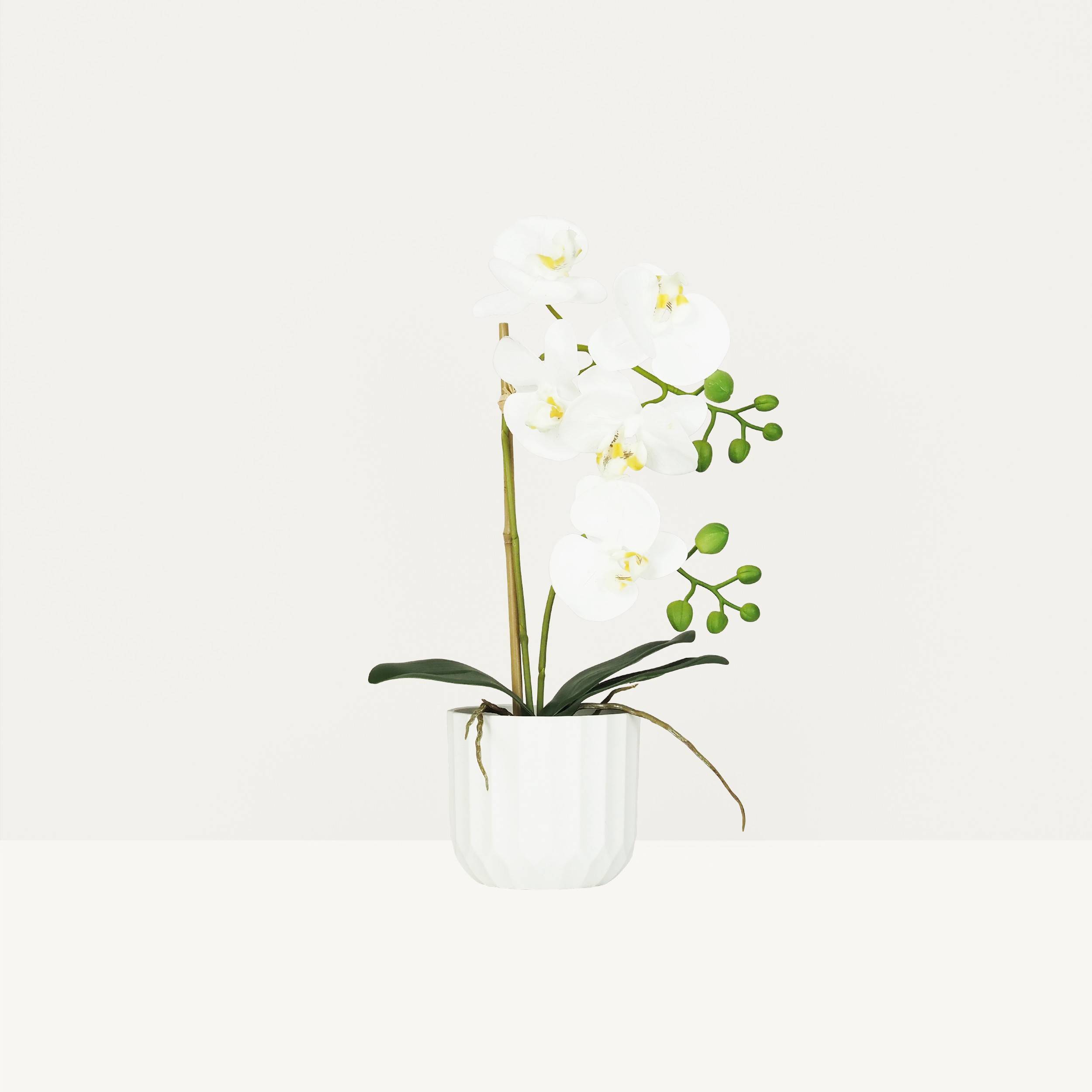 Ligne Deco - Orchidée artificielle toucher naturel 40cm Ligne Déco