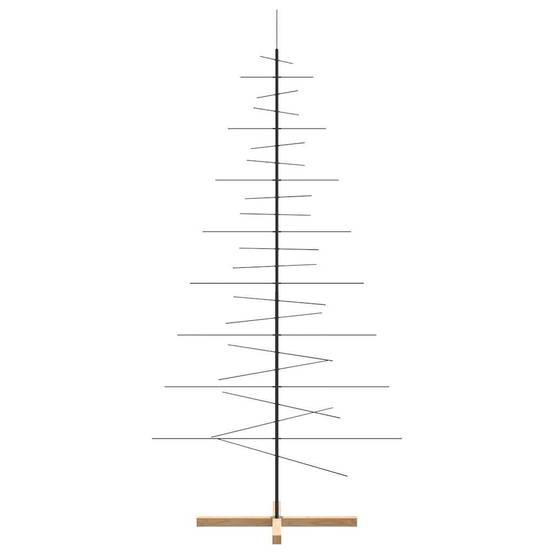ComfortXL - Sapin de Noël design métal et bois avec branches modulables Noir 210 cm – ComfortXL Outdoor Living - Image 4