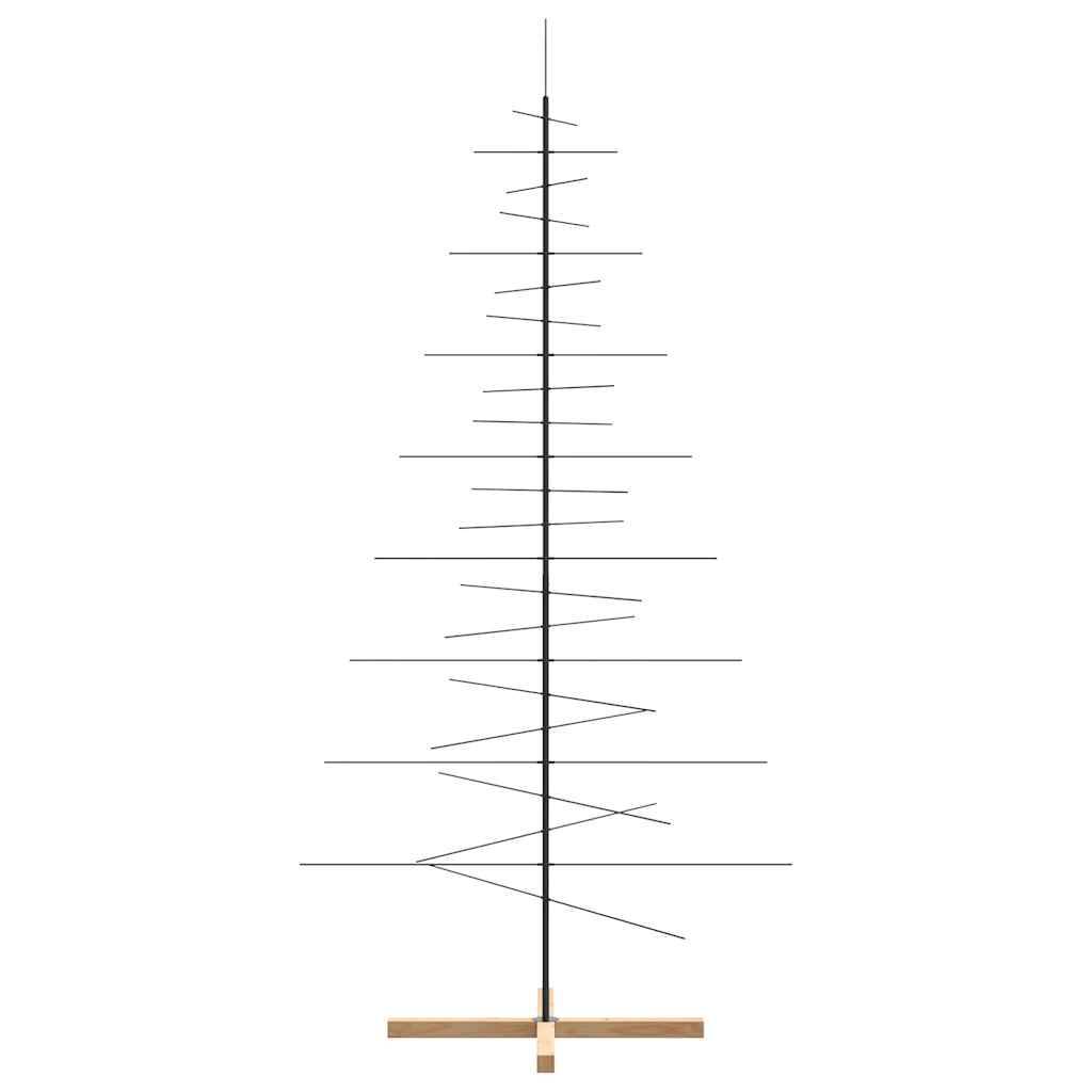 ComfortXL - Sapin de Noël design métal et bois avec branches modulables Noir 210 cm – ComfortXL Outdoor Living - Image 4