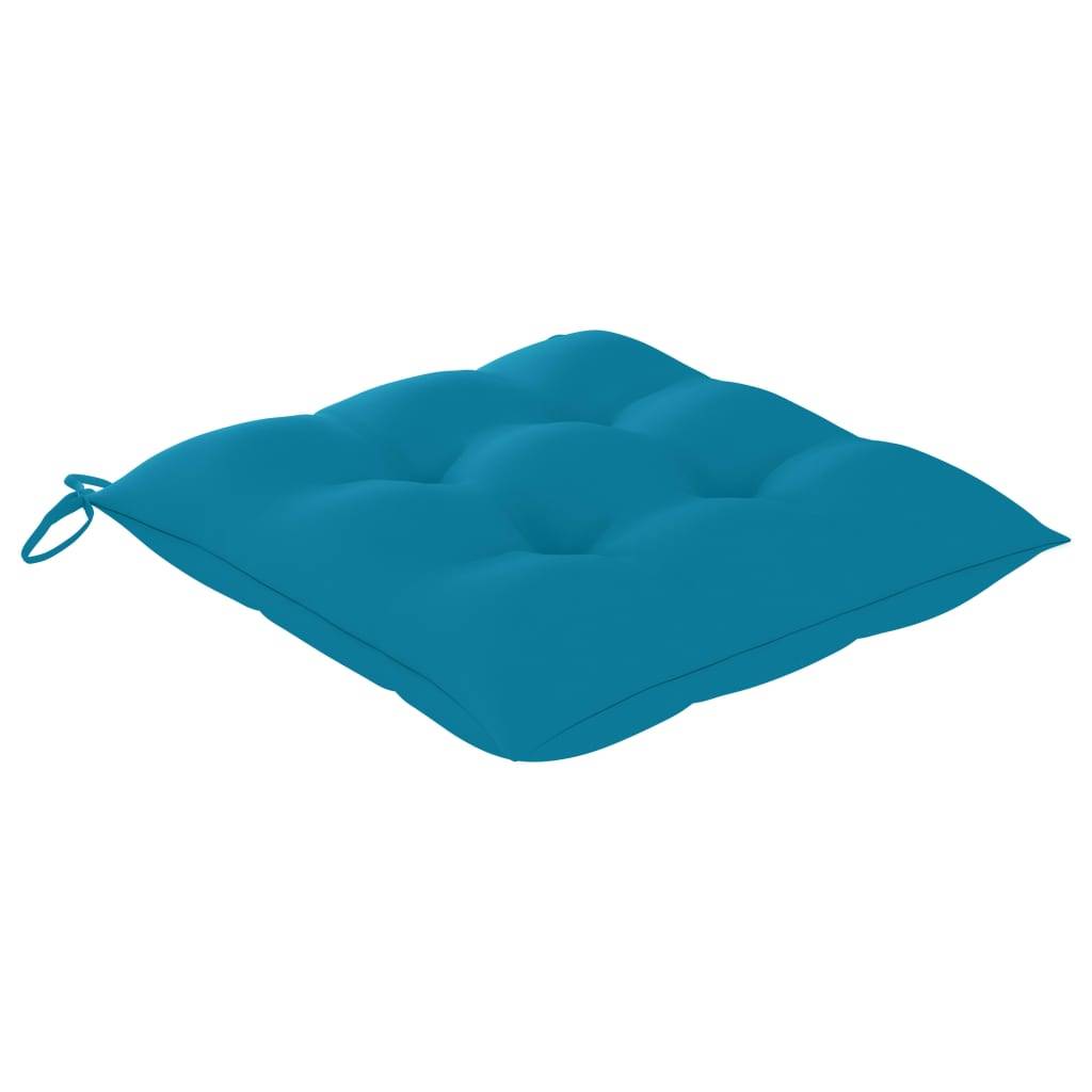 Chaises de jardin bois d'acacia bleu 59 x 59 x 87 cm - PANGIVO - Image 5