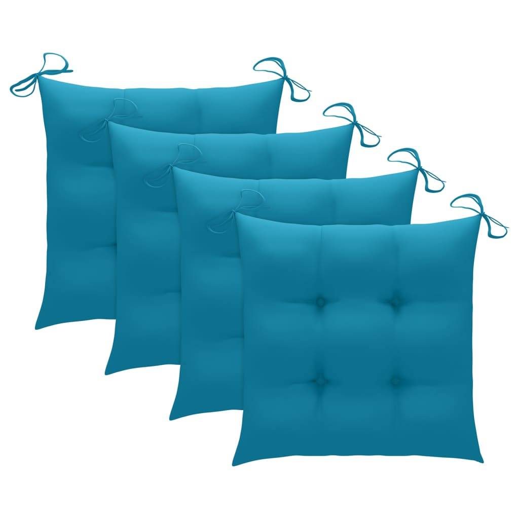 Chaises de jardin bois d'acacia bleu 59 x 59 x 87 cm - PANGIVO - Image 4