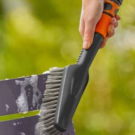 Gardena - Kit brosse de lavage à main S souple avec raccordement Gardena - Imagen 2