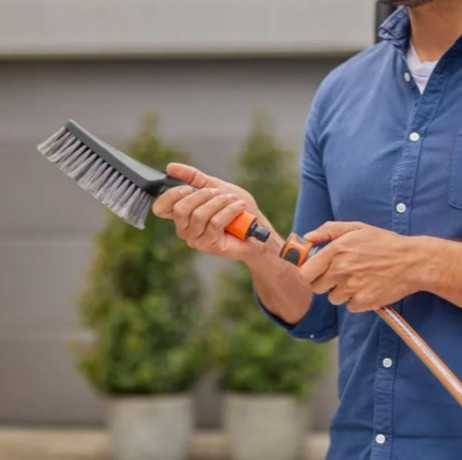 Gardena - Kit brosse de lavage à main S souple avec raccordement Gardena - Imagen 3