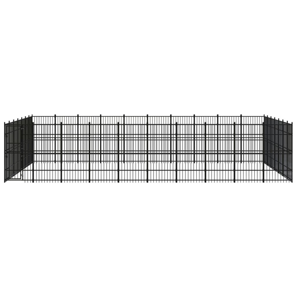 Vidaxl - Chenil D'Extérieur Pour Chiens Acier 64,51 M² - vidaXL - Imagen 1