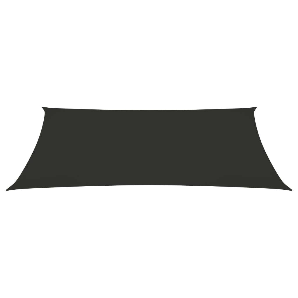 Helloshop26 - Voile toile d'ombrage parasol tissu oxford rectangulaire 5 x 8 m anthracite - Imagen 2