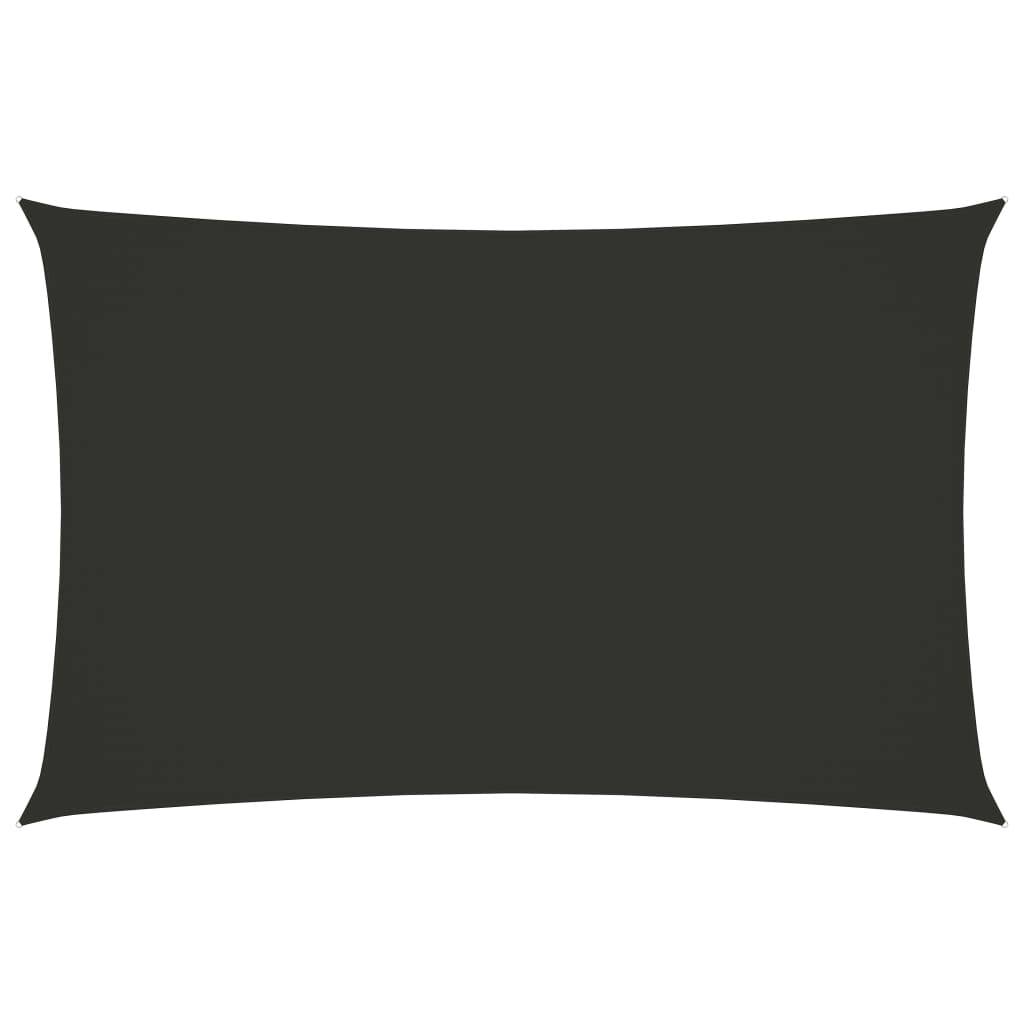 Helloshop26 - Voile toile d'ombrage parasol tissu oxford rectangulaire 5 x 8 m anthracite - Imagen 1
