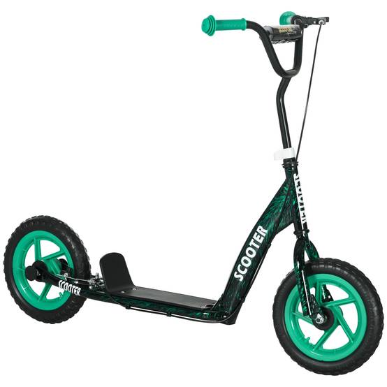 Sans Marque - Trottinette enfant hauteur réglable frein béquille 2 roues acier verte - Image 2