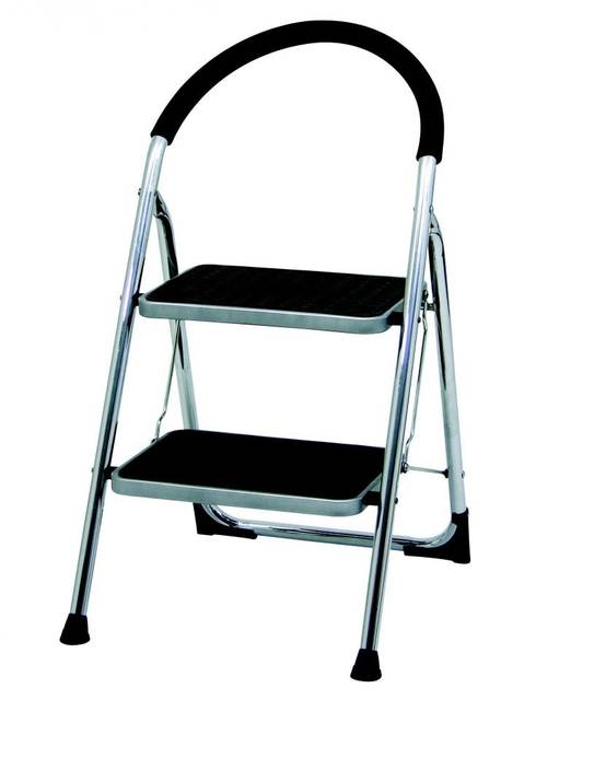 Marchepied double fonction CHROME 2 marches - hauteur de travail 2,50m - Image 1
