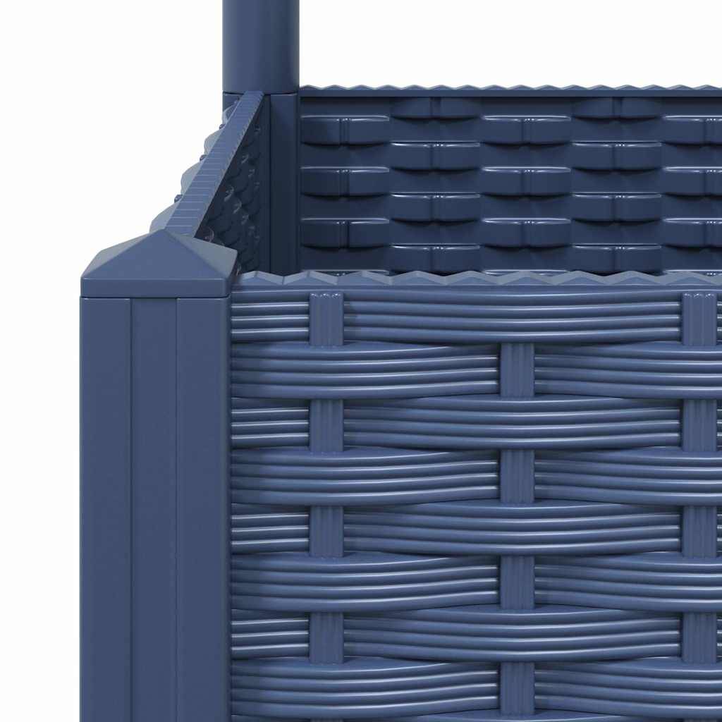 Vidaxl - Jardinière avec treillis bleu gris 120x40x121,5 cm PP vidaXL 318252 - Image 7