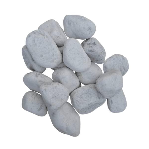 King Matériaux - Galet blanc 60/100 mm – Big Bag +/- 800 kg – 5 m² - Image 1