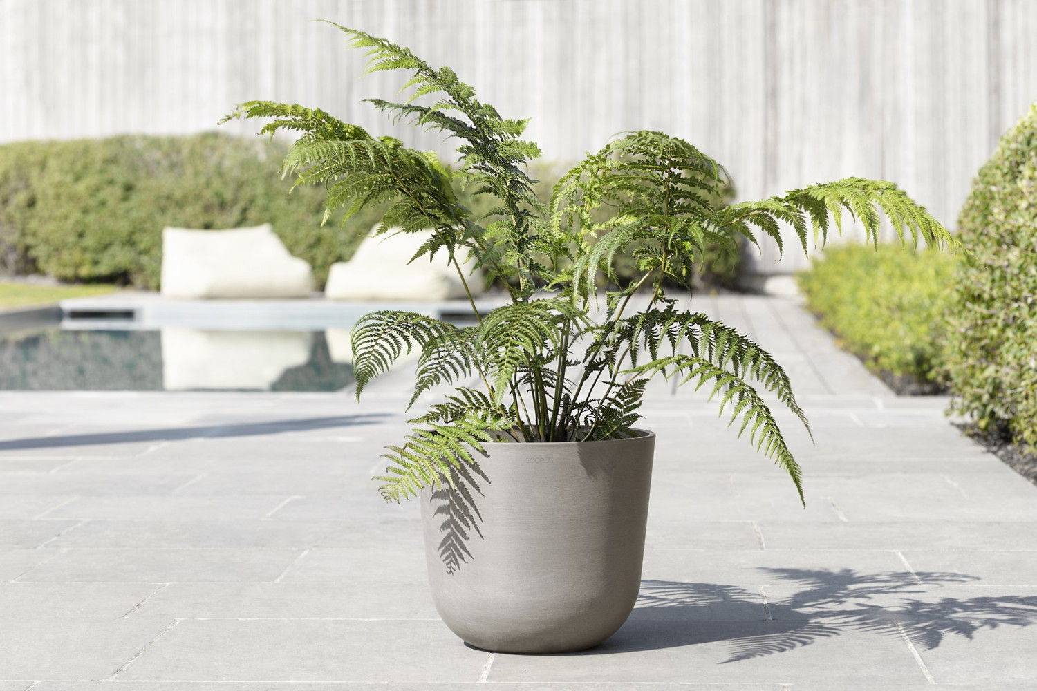Ecopots - Pot Rond Oslo 35 Taupe - Ø 35 x H. 30,5 cm - 21,7 L ECOPOTS - Imagen 4