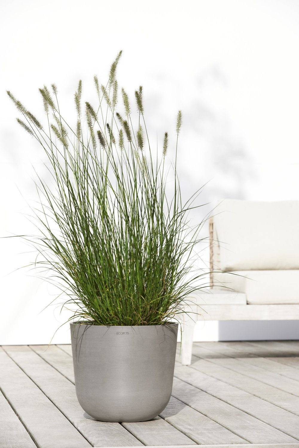 Ecopots - Pot Rond Oslo 35 Taupe - Ø 35 x H. 30,5 cm - 21,7 L ECOPOTS - Imagen 5