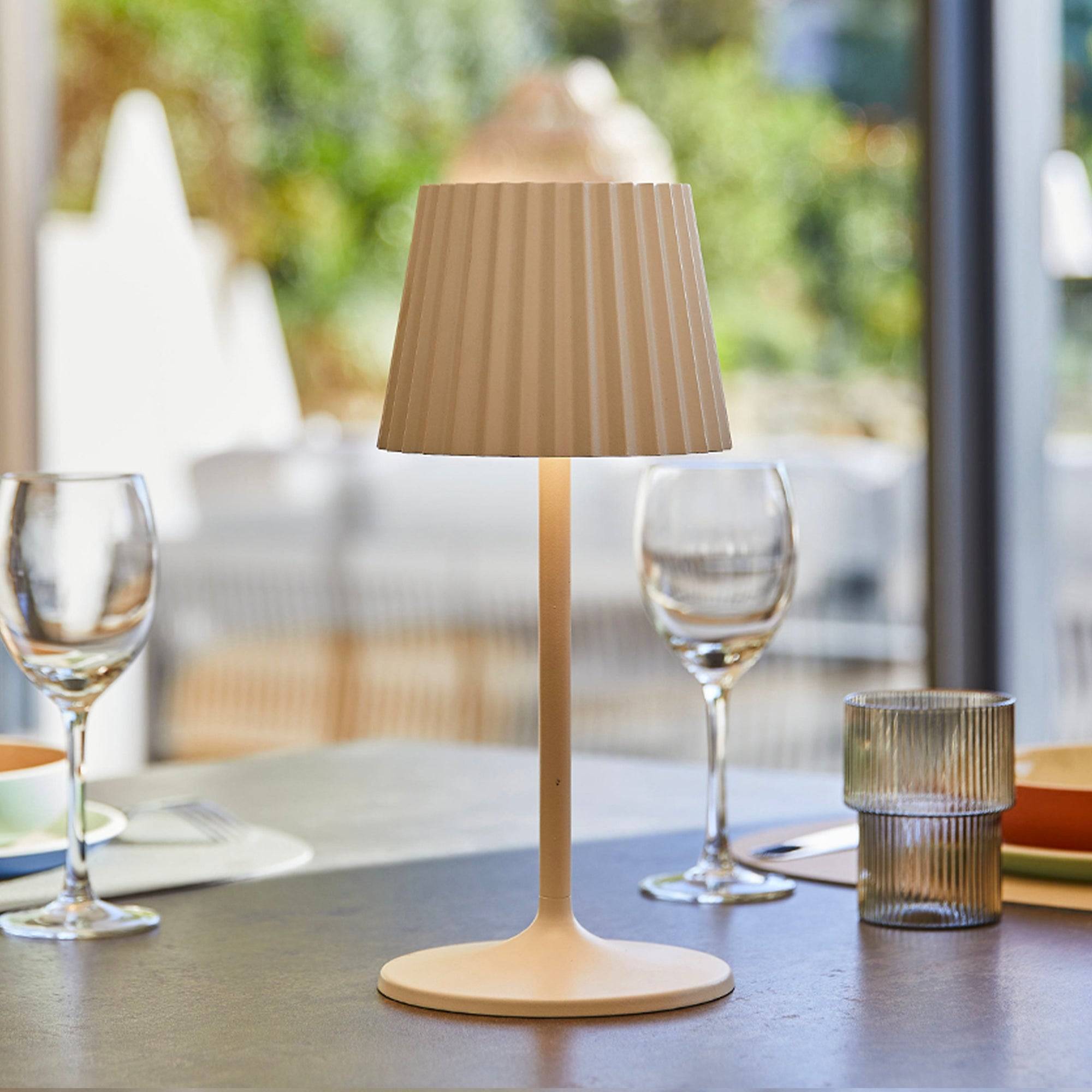 Lumisky - Lampe de table sans fil ABBY Blanc H30cm - Imagen 2