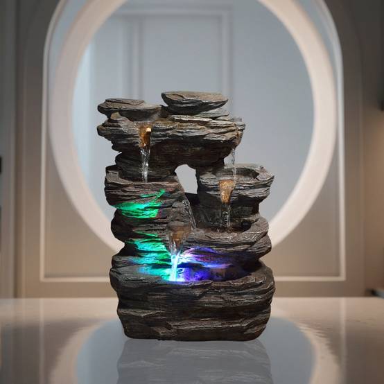 Zen Light - Fontaine d'Intérieur Pietra - Zen Authentique et Symbolique - Objet Déco et Idée Cadeau Insolite - en'Light - Image 5