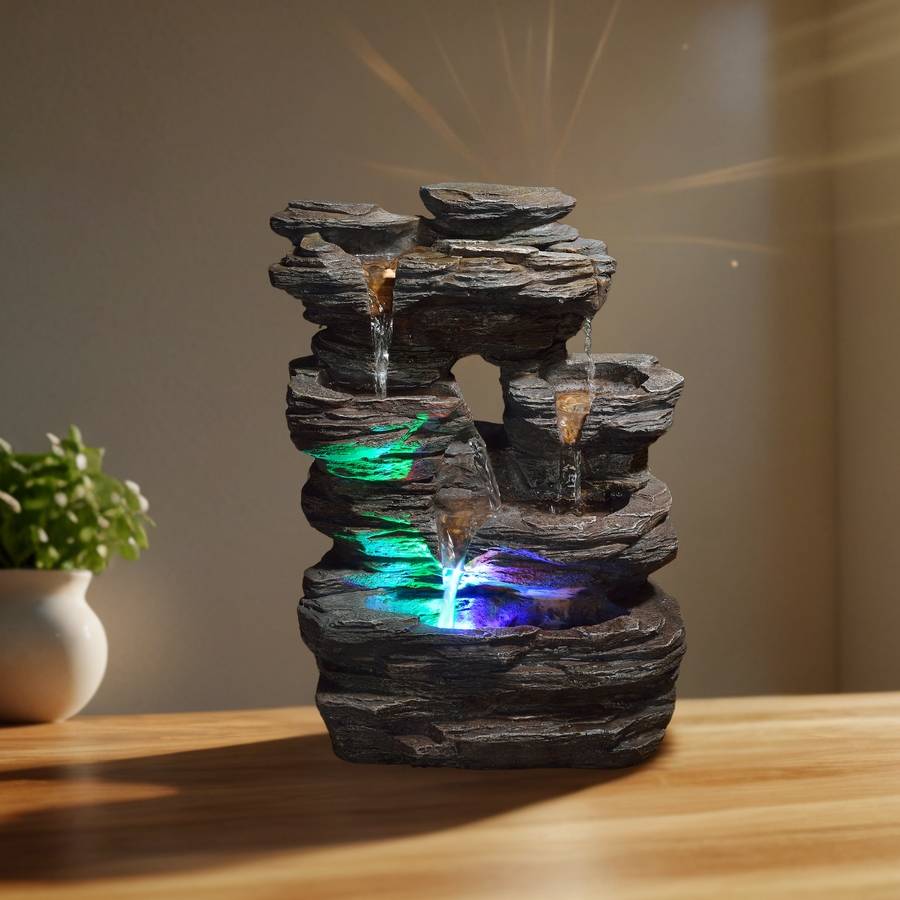 Zen Light - Fontaine d'Intérieur Pietra - Zen Authentique et Symbolique - Objet Déco et Idée Cadeau Insolite - en'Light - Image 4