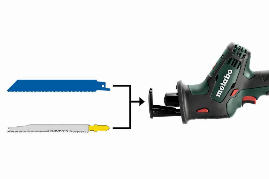 Metabo - Scie sabre METABO SSE 18 LTX 2 x 2,0 Ah Li-Power, ASC 55, coffret - 602266500 - Imagen 2