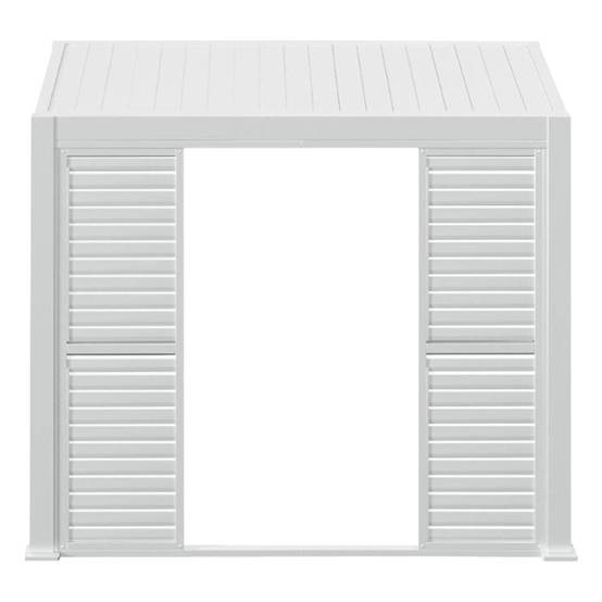 Hesperide - Persienne coulissante pour pergola bioclimatique "Evora" - 1/3 coté - 3,4 x 2,3m Blanc Hespéride - Image 2